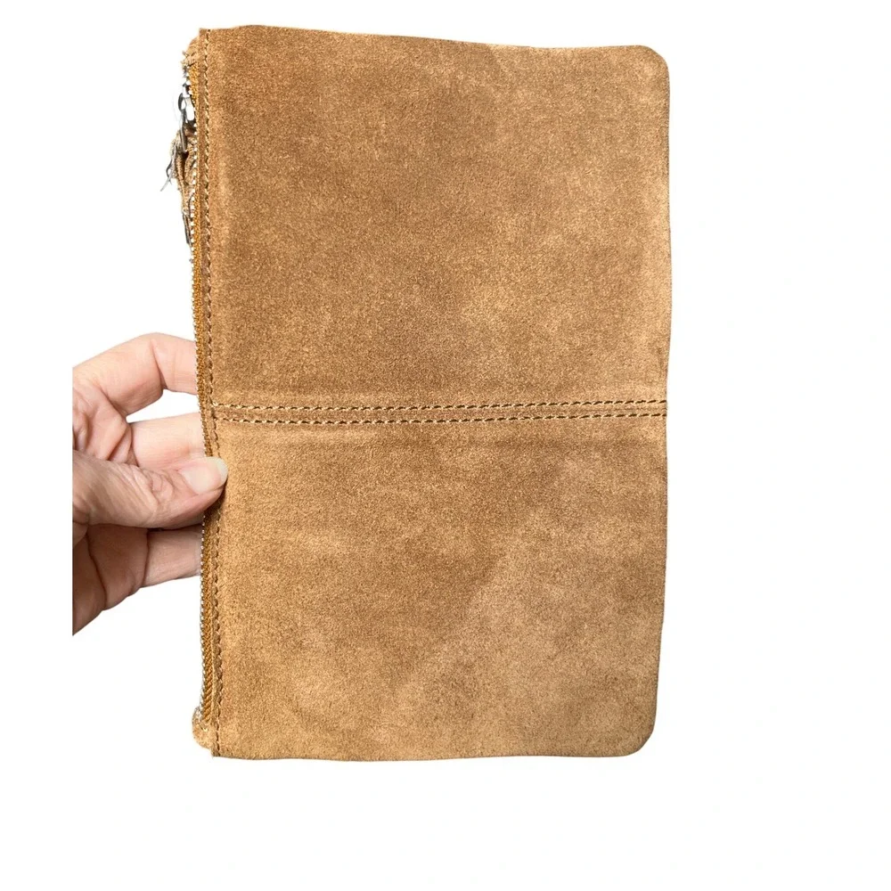 Boho Fringe Suede‎ Clutch Tan Southwestern Earthbound Trading Co